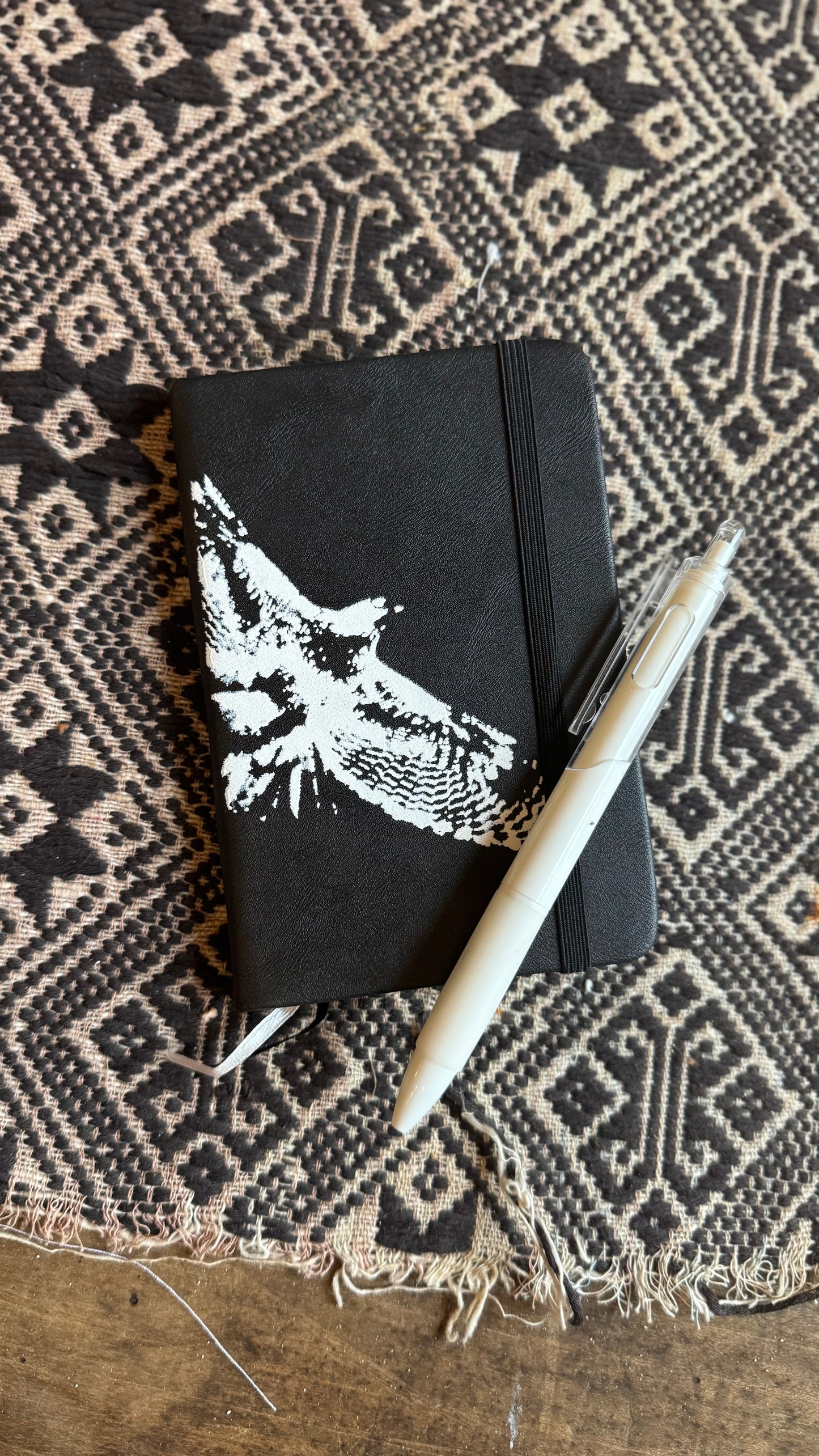 Little Travel Pocket Note Book w/ Pen - 3 Variations 3.5x 5.5 inches- Screen Printed