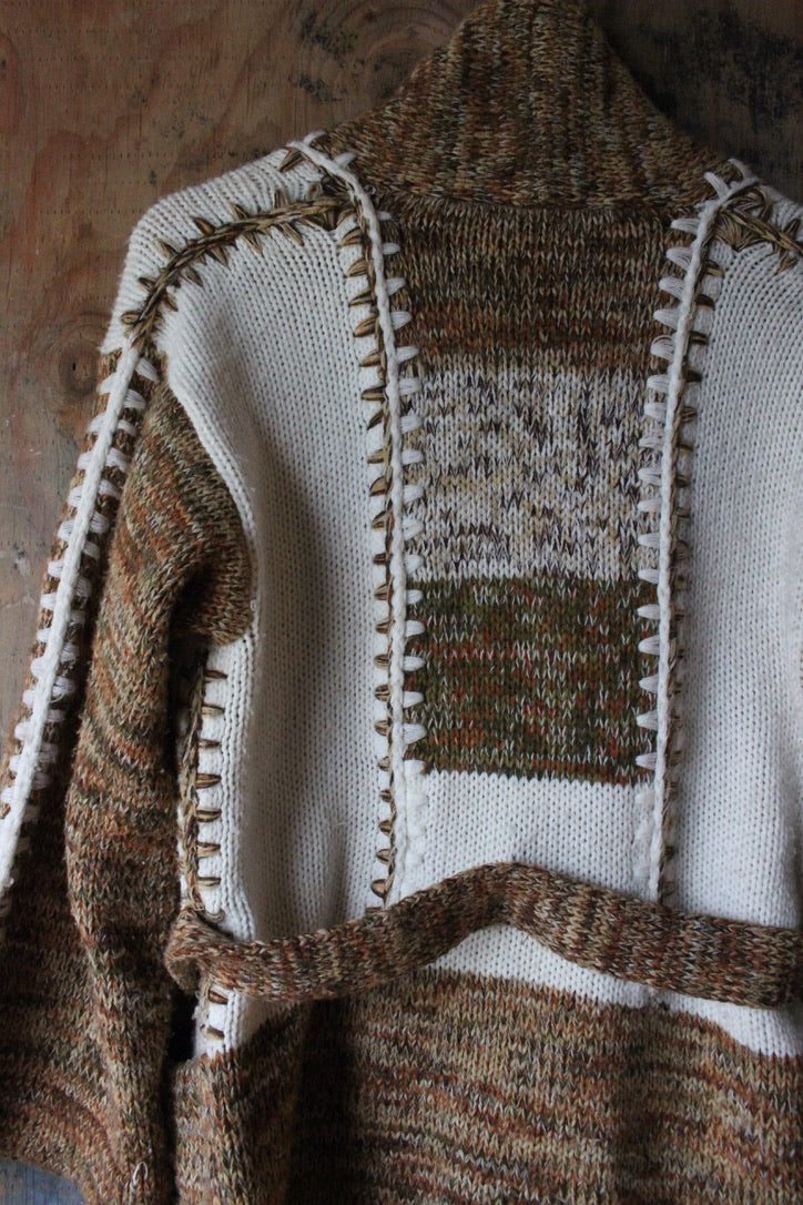 Small/MediumLarge- Vintage Knitted Sweater Cardigan