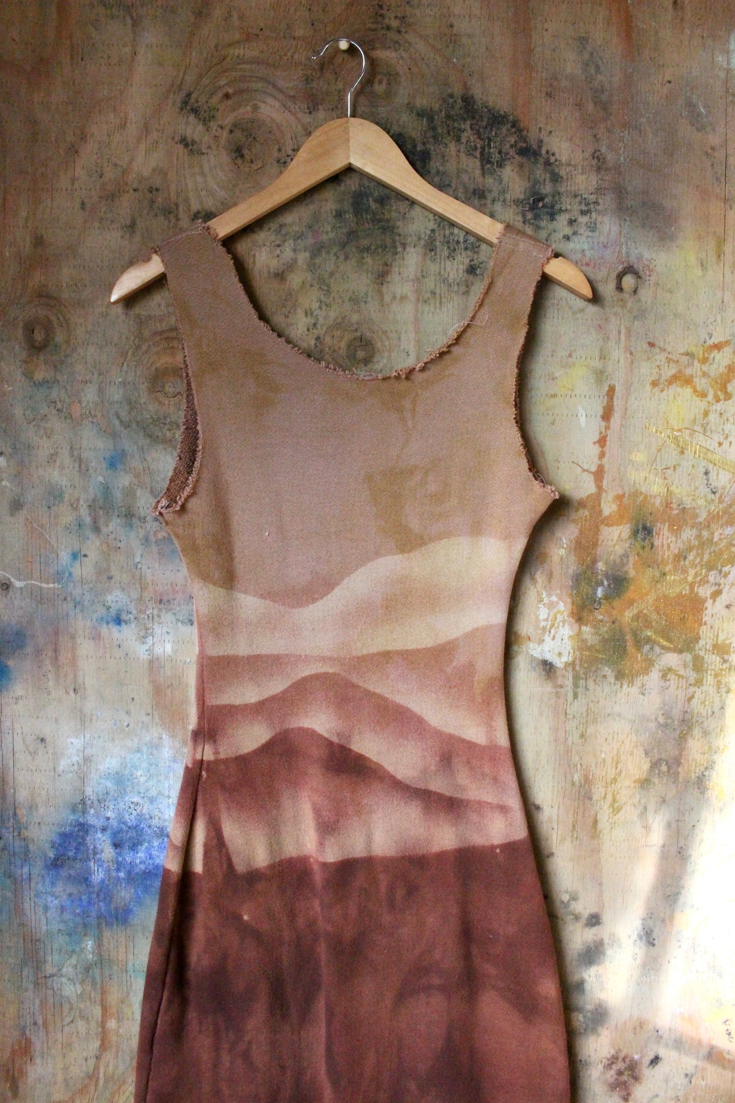 Small/Medium- Misty Risings Dress- Dead Stock Organic Cotton Weave - Very special fabric - Limited series - Cut on Bias