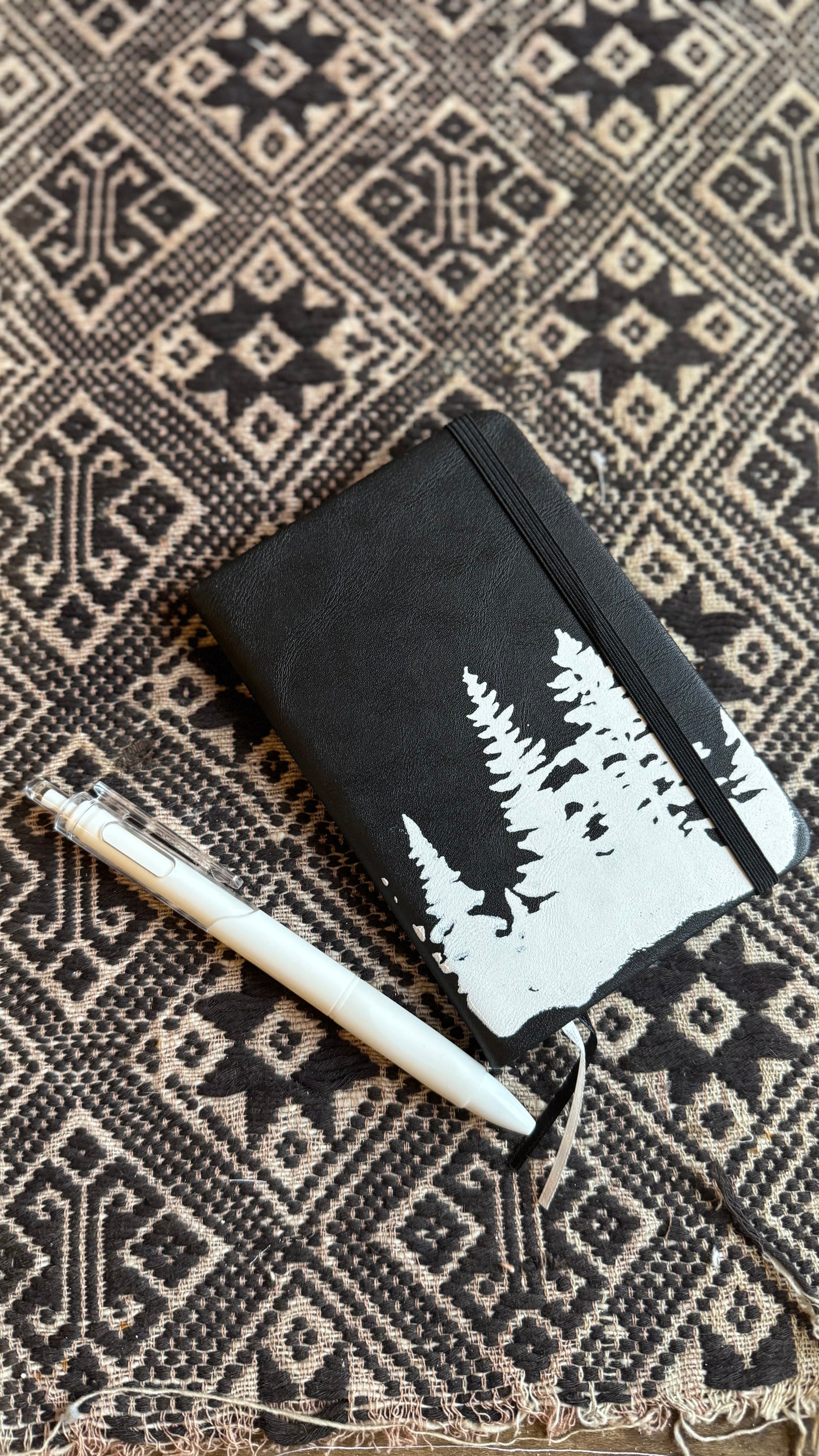 Little Travel Pocket Note Book w/ Pen - 3 Variations 3.5x 5.5 inches- Screen Printed