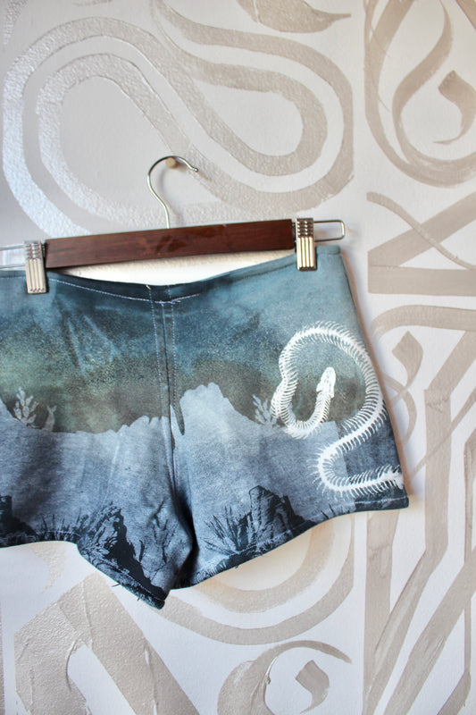 SMALL Sweat Shorts- One of a kind -Bootie Shorts - Super Short- Boy shorts- Cozy