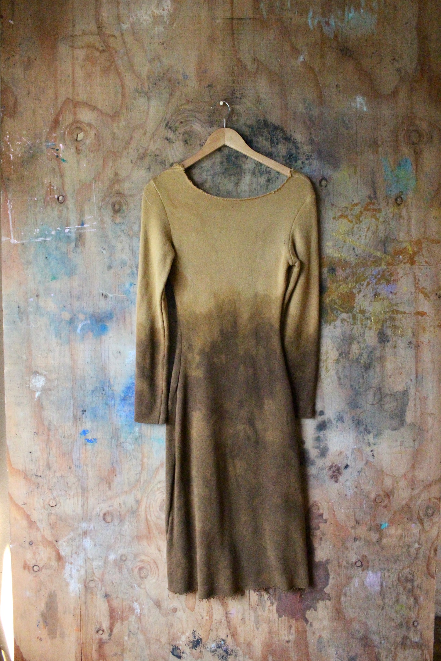 Medium - Mellow Pathways Dress -Organic french terry cotton deadstock