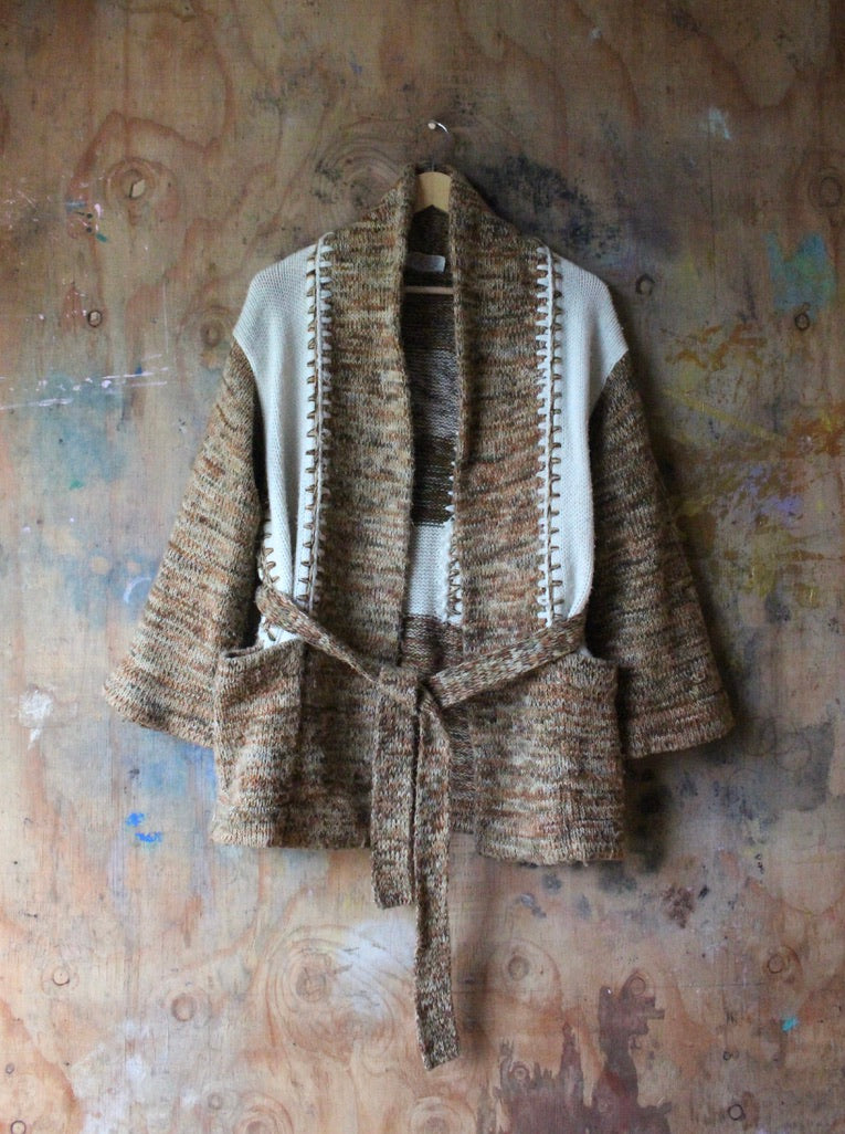 Small/MediumLarge- Vintage Knitted Sweater Cardigan