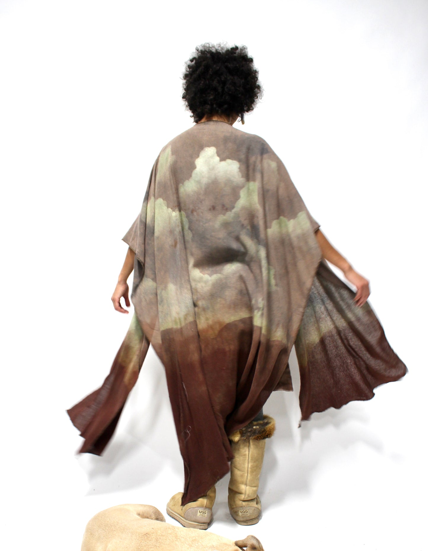 Reserved for lovely Jackie - Raw silk Cloud Duster