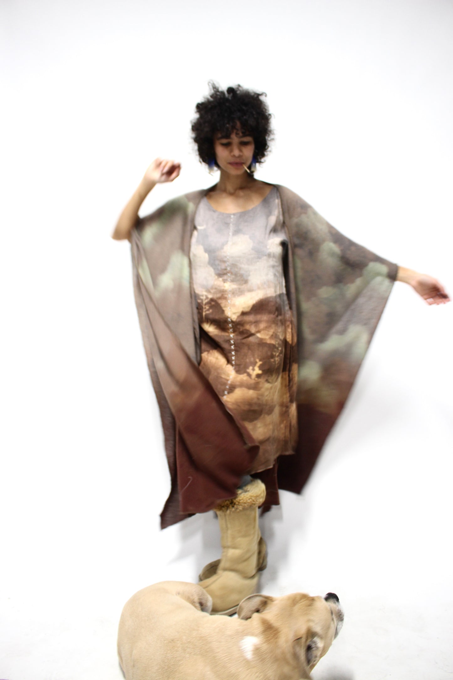 MTO (Made to Order)(Custom) Raw Silk Cloud Duster - One Size fits all