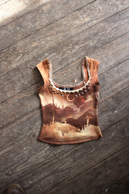 XS - Empire of Tatooine - Basket top - Hand embroidered neckline