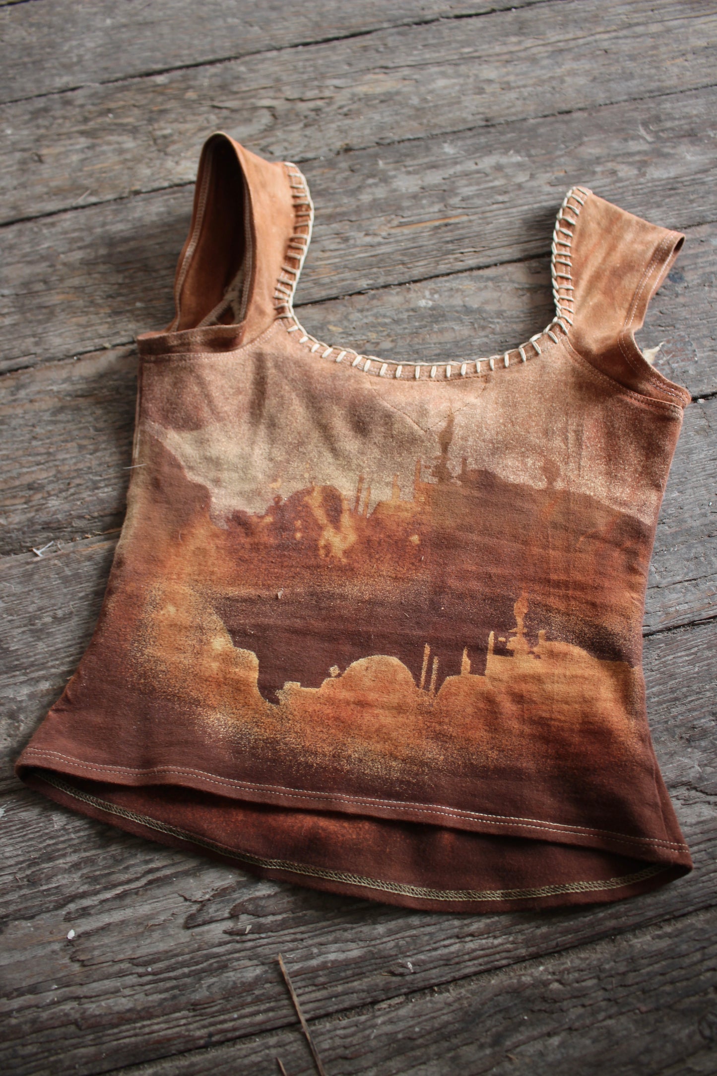 XS - Empire of Tatooine - Basket top - Hand embroidered neckline