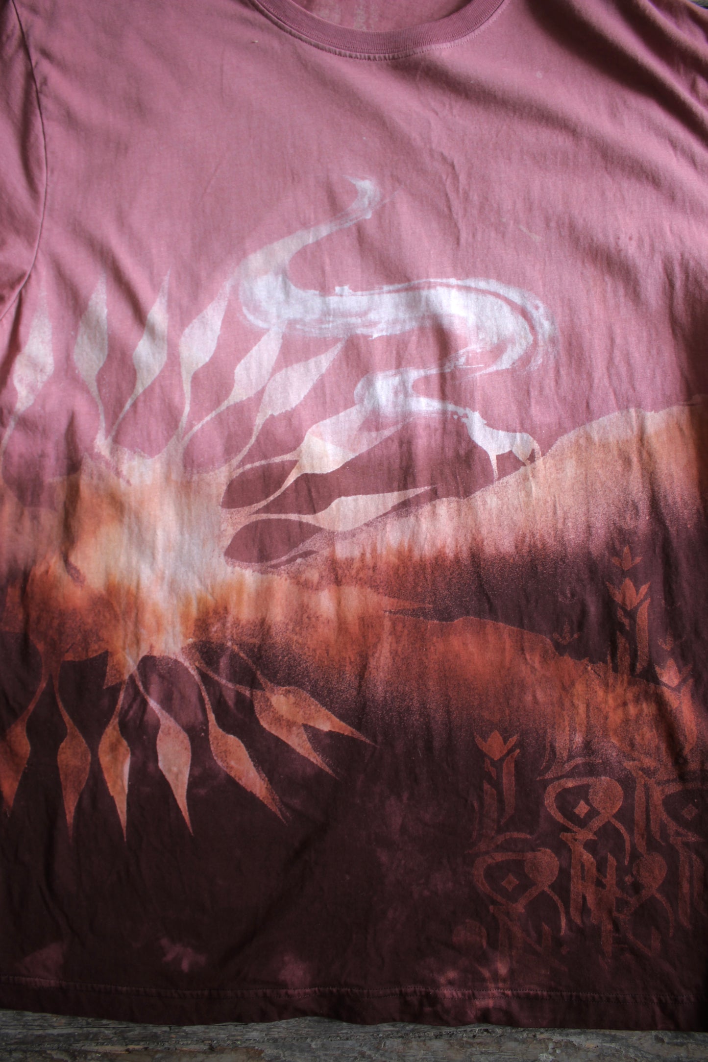 MEDIUM- Pink Howl Whispers from YOU-niverse- Unisex Fair Trade 100% Cotton T-Shirt