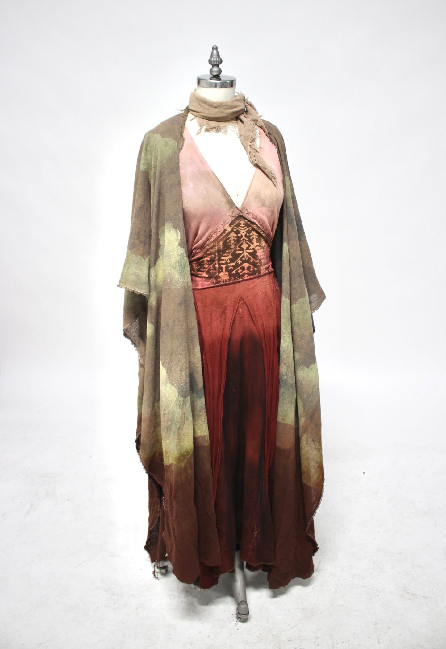 Reserved for lovely Jackie - Raw silk Cloud Duster