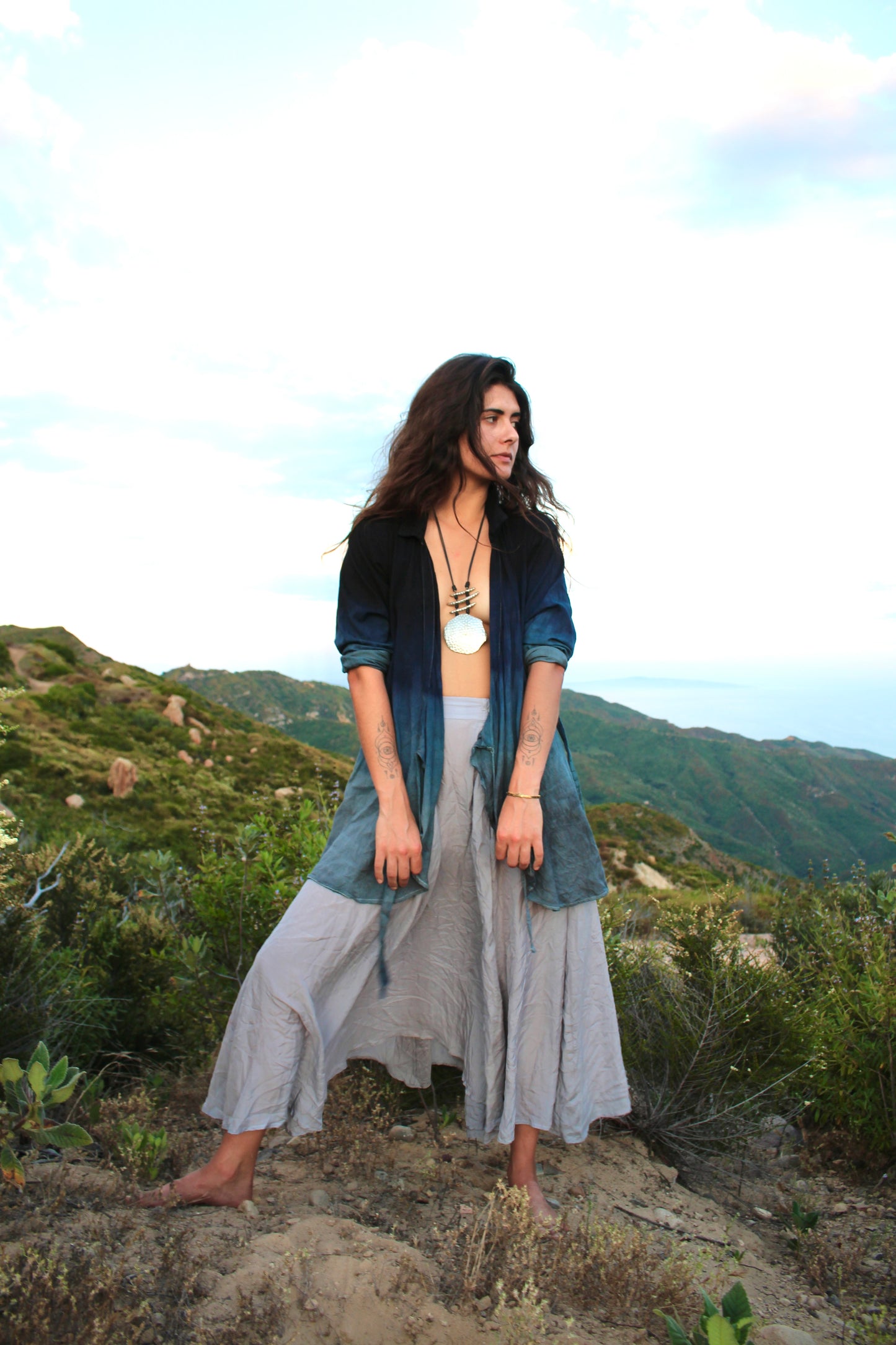 MTO- MIDNIGHT SKY Wrap Top/Cover Up -Made to order- Choose your Plant Medicine Fabric