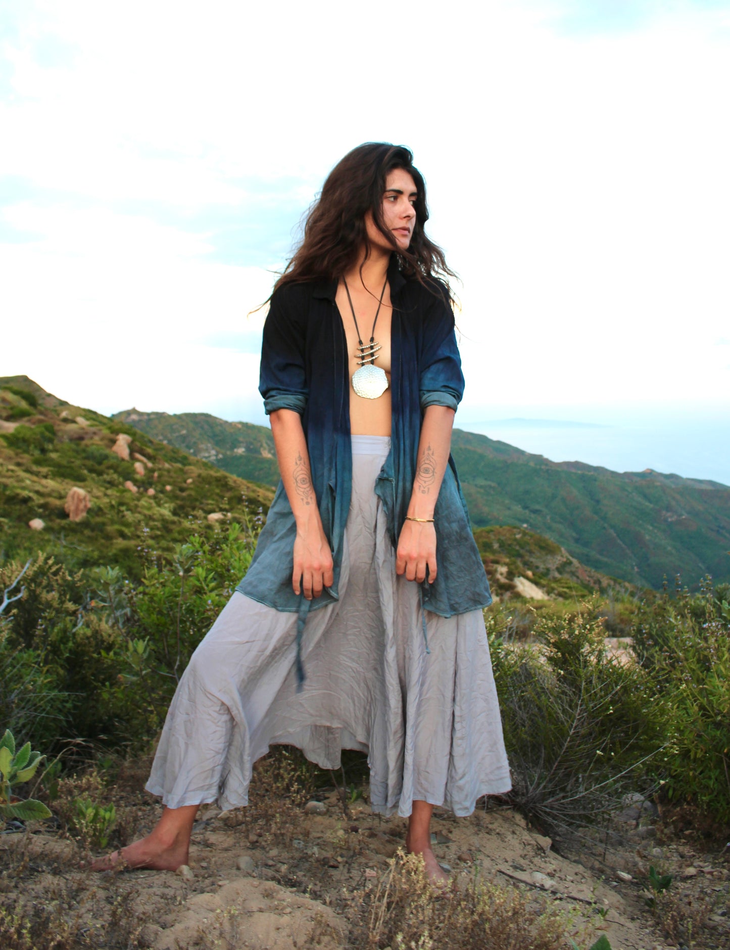 MTO- MIDNIGHT SKY Wrap Top/Cover Up -Made to order- Choose your Plant Medicine Fabric