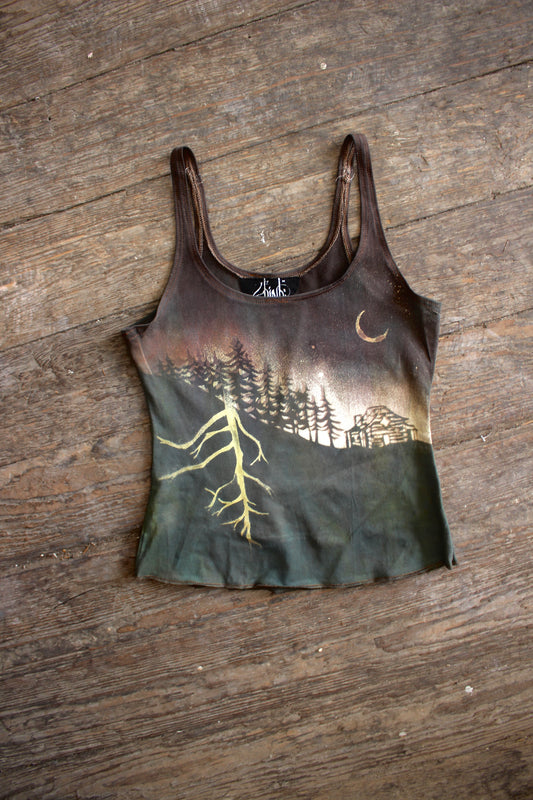 Medium- Cabin in the Woods Old Zhinh Tank Top- Limited edition