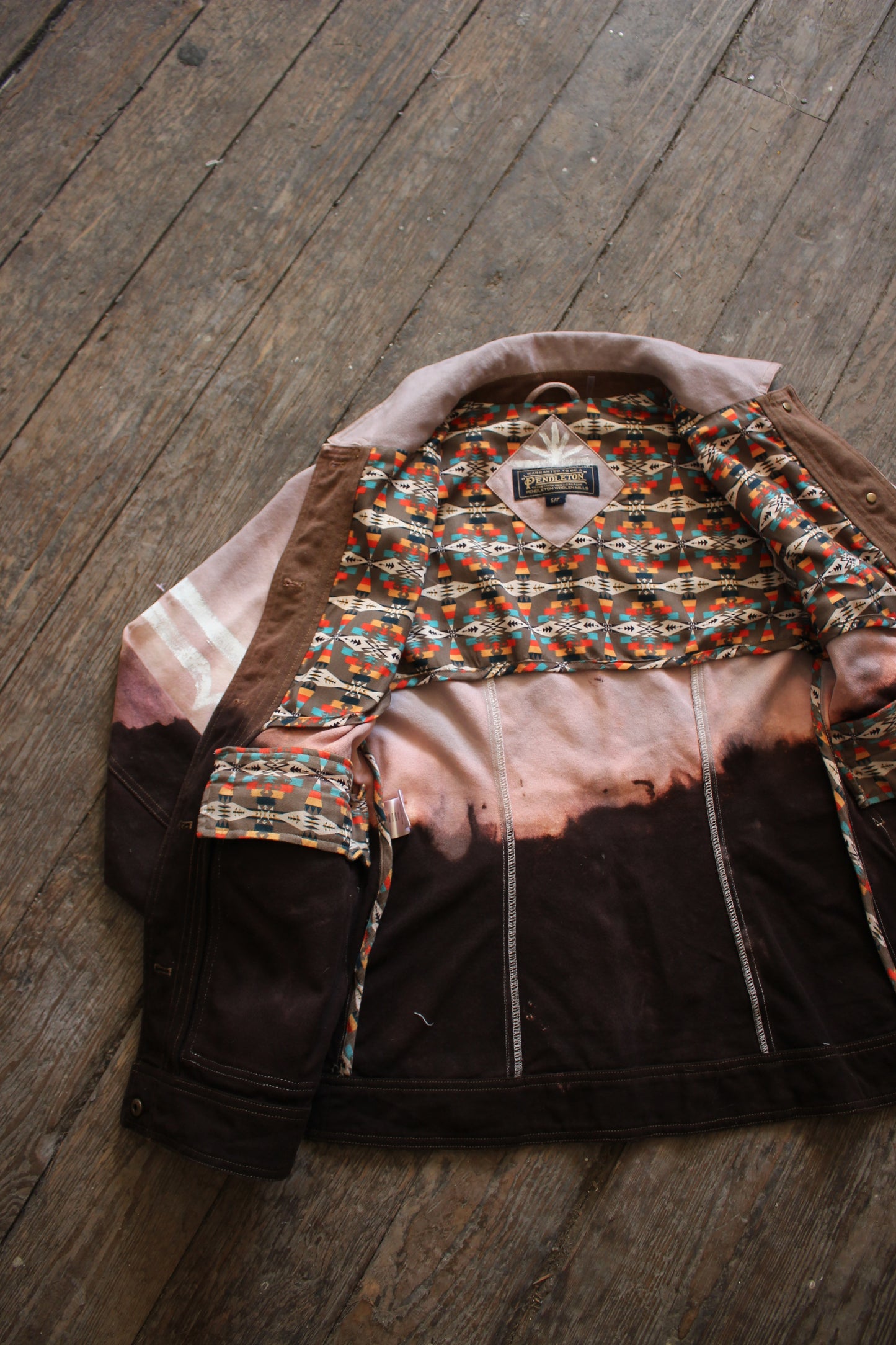 Small Petite Upcycled Pendleton Canvas Jacket - EXPANSE