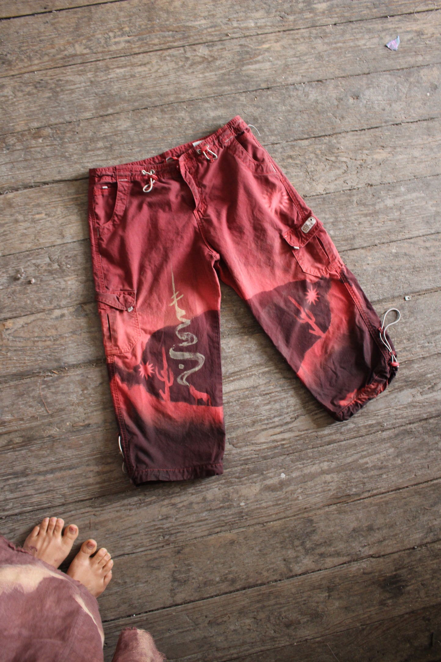 XS Union Bay Capri Pants - Upcycled - Desert Howl