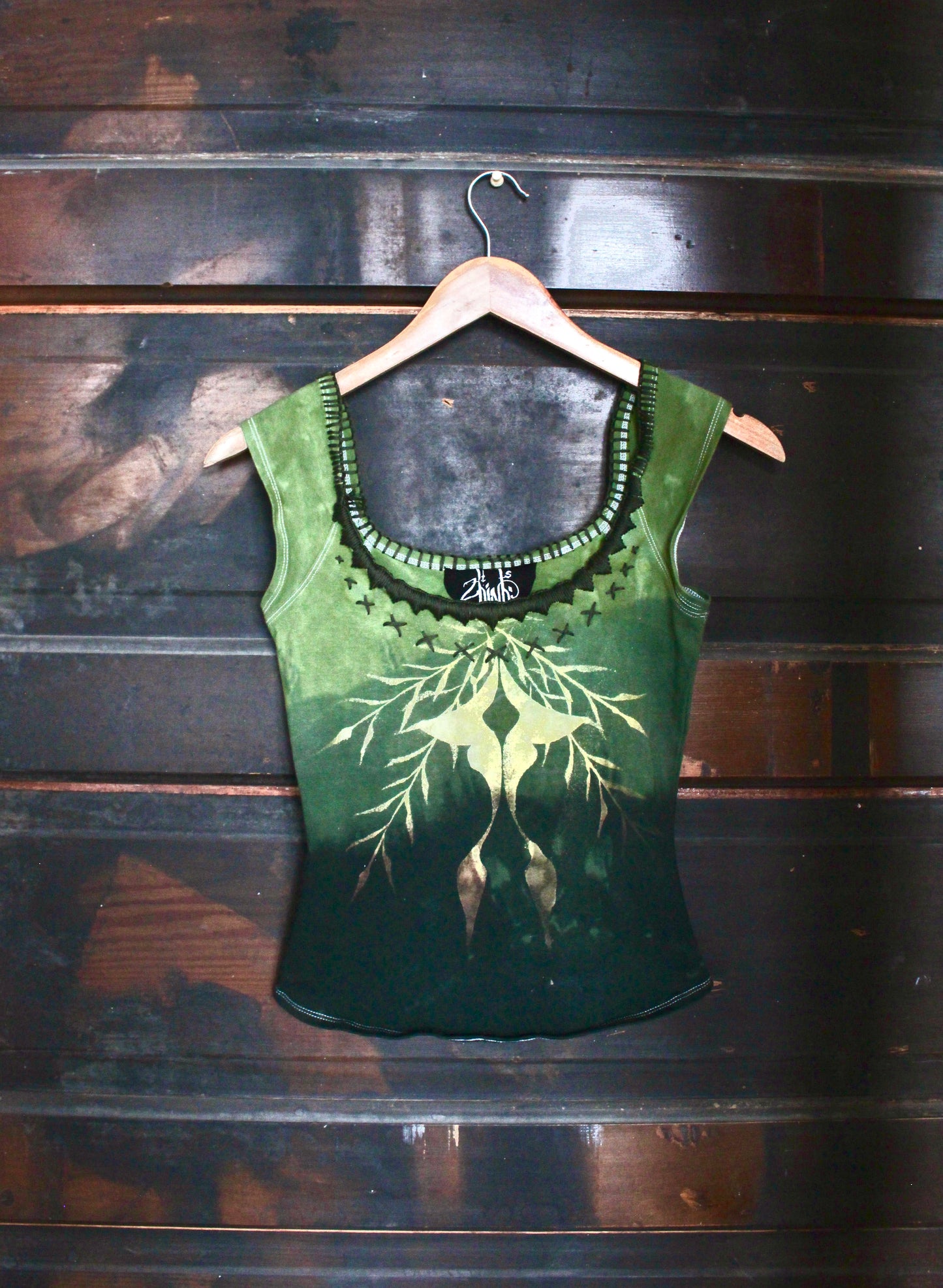 SMALL Full Length - Green LUNA Basket top