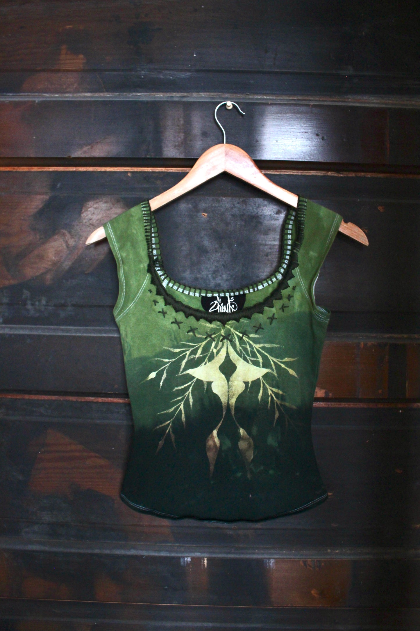 SMALL Full Length - Green LUNA Basket top