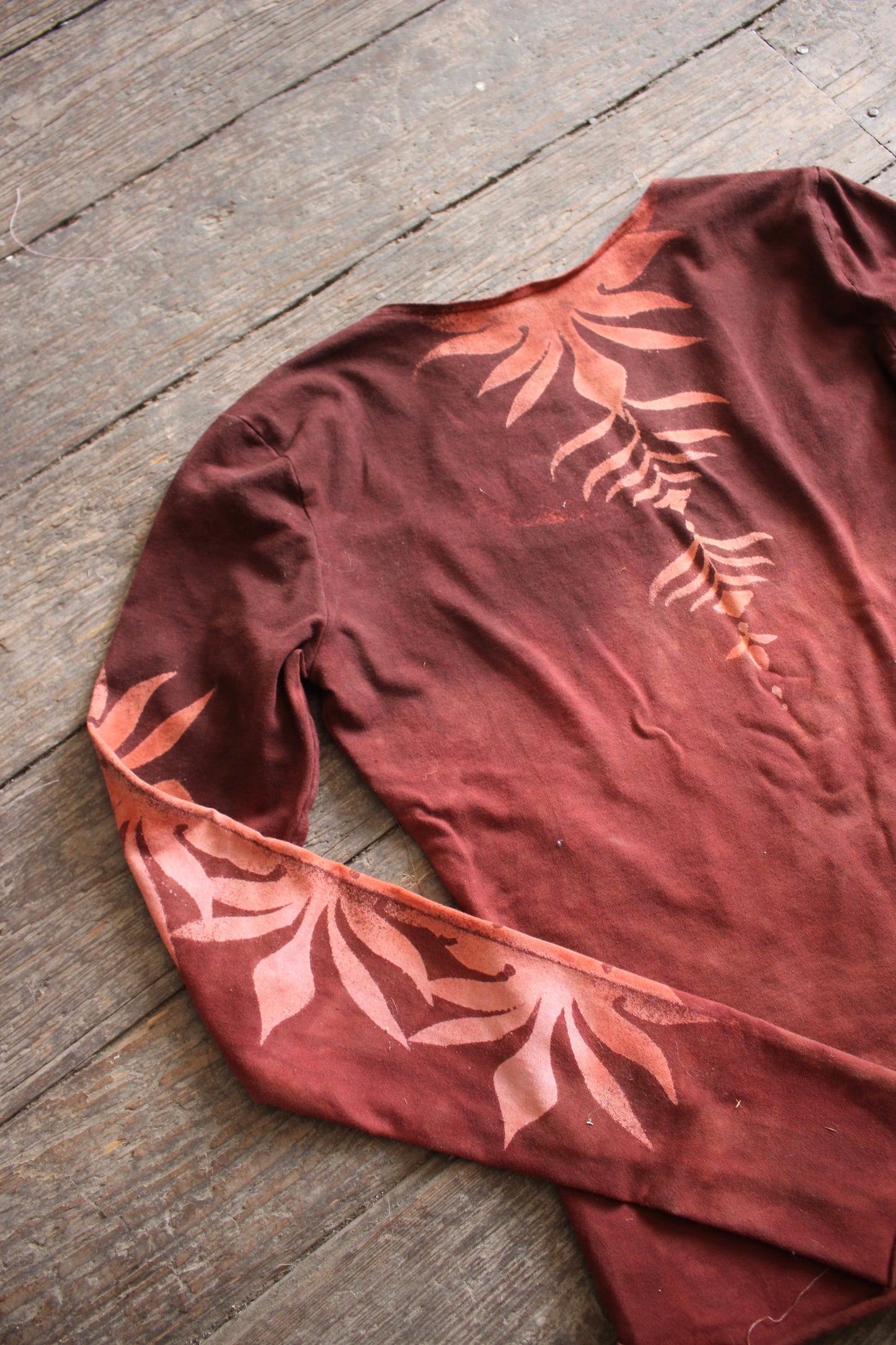 MEDIUM - Fire Passion Bloom Long sleeve top